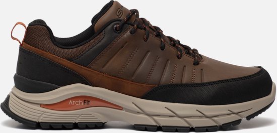 Skechers Arch Fit sneakers bruin Leer - Maat 48