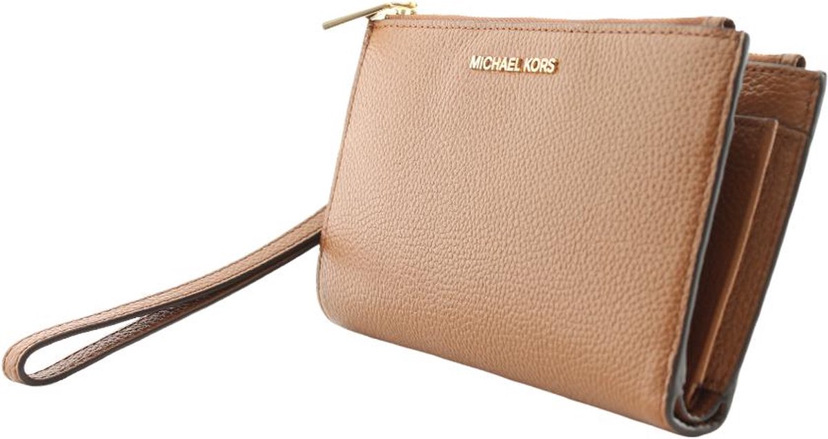 Michael Kors Jet Set Medium Snap Billfold Bifold wallet Bruin