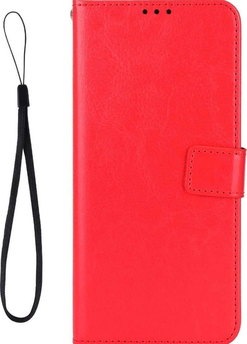 Mobigear Telefoonhoesje geschikt voor POCO F4 GT Hoesje | Mobigear Wallet Bookcase Portemonnee | Pasjeshouder voor 3 Pasjes | Telefoonhoesje voor Pinpas / OV Kaart / Rijbewijs - Rood