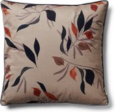 Riviera Maison Kussenhoes 50x50 - Fall Leaf Pillow Cover - Donker Blauw - 50x50 cm