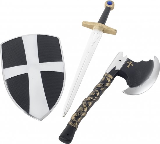 Disney Zelda Blue and Silver Shield and Sword Shaped Wall Clock GLZ3037