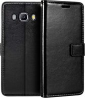 Bookcase Geschikt voor: Samsung Galaxy J5 (2016) Zwart - portemonnee hoesje - ZT Accessoires