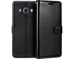 Bookcase Geschikt voor: Samsung Galaxy J5 (2016) Zwart - portemonnee hoesje - ZT Accessoires