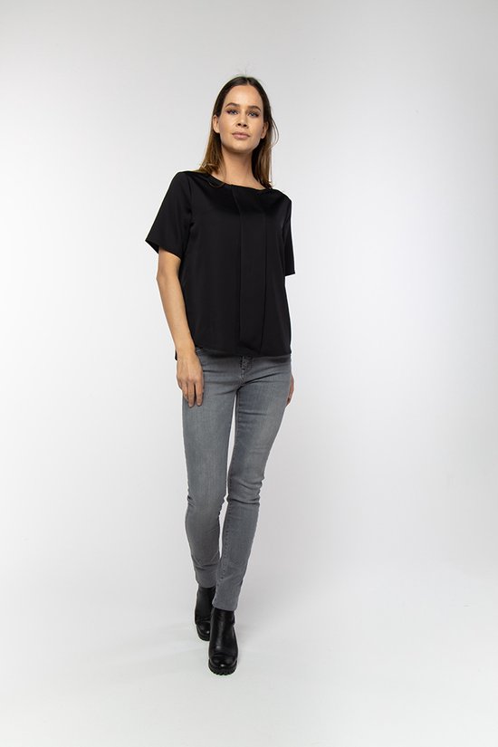 Supertrash Top Blouse Dames Shirt Korte Mouw Zwart 36 bol