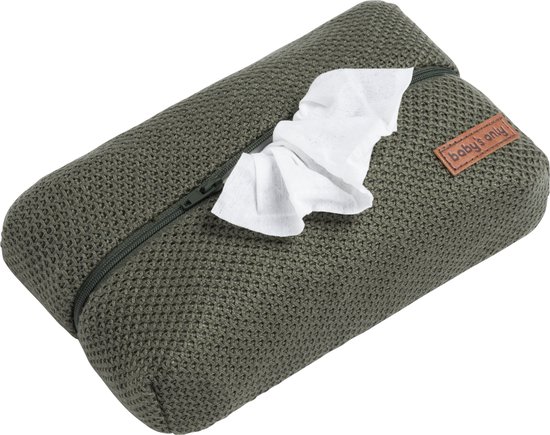Baby's Only Billendoekjeshoes Classic - Babydoekjes hoes - Hoes voor luierdoekjes en pampers billendoekjes - Khaki - Ritssluiting