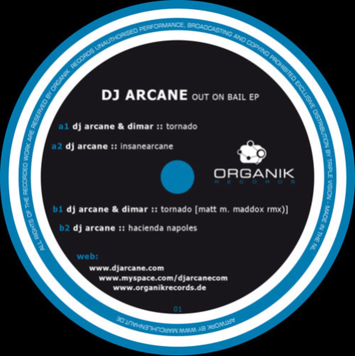 Dj Arcane - Out On Bail Ep