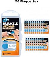 Hoortoestel batterijen Duracell Activair 675, 20 Plaquettes
