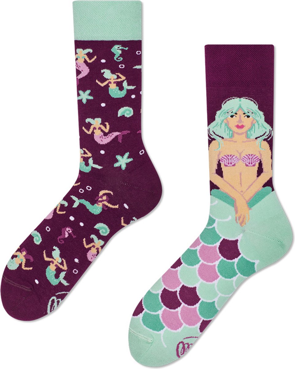 Many Mornings unisex sokken - Mystic Mermaid - Unisex - Maat: 39 - 42