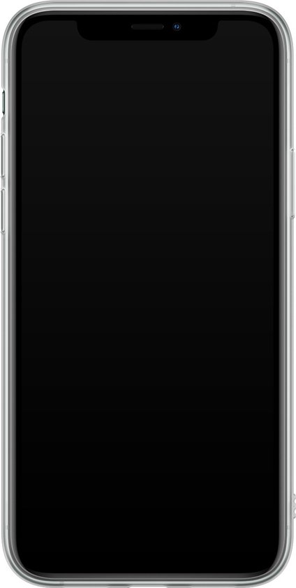 Casimoda® - Coque iPhone 11 Pro Max - Marbre grille pierre / Marbre abstrait - Siliconen/ TPU - Rose