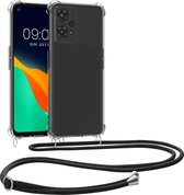 kwmobile telefoonhoesje geschikt voor OnePlus Nord CE 2 Lite 5G - Hoesje met telefoonkoord - Back cover in transparant / zwart