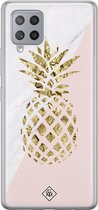 Casimoda® hoesje - Geschikt voor Samsung A42 - Ananas - Backcover - Siliconen/TPU - Roze