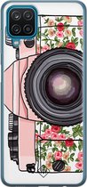 Casimoda® hoesje - Geschikt voor Samsung A12 - Hippie Camera - Backcover - Siliconen/TPU - Roze