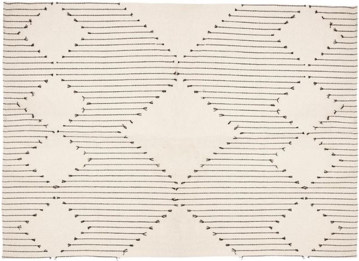 Rechthoekig katoenen tapijt Losange patroon 120x170 cm - Coton - SILUMEN