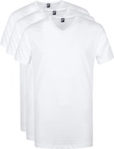 Alan Red - Vermont T-Shirt V-Hals Wit 6 pack - Heren - Maat L - Regular-fit