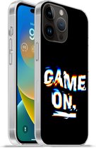 Geschikt voorApple Iphone 14 Pro Max hoesje - Gaming - Game - Quote - Siliconen Telefoonhoesje