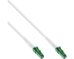 Premium LC/APC FTTH Simplex Optical Fiber Patch kabel - Single Mode OS2 - wit / LSZH - 2 meter