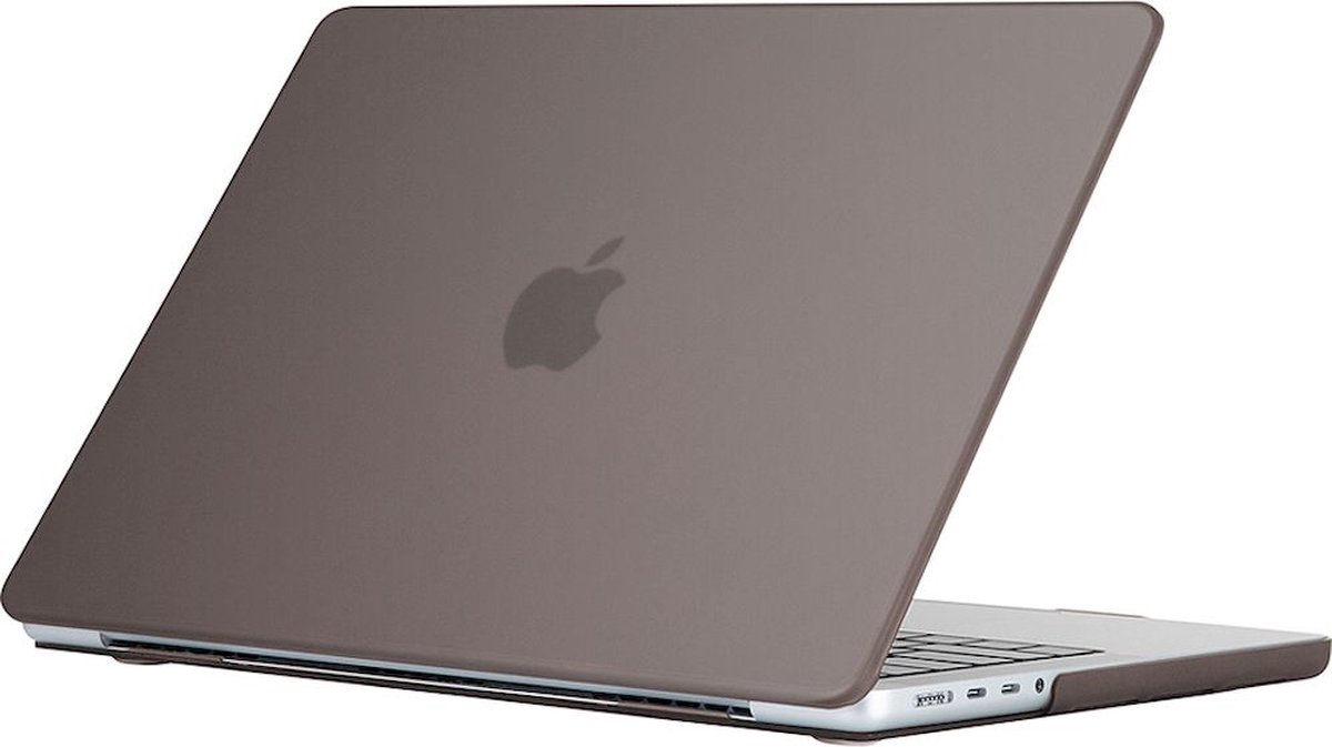 Mobigear - Laptophoes geschikt voor Apple MacBook Pro 14 Inch (2021-2024) Hoes Hardshell Laptopcover MacBook Case | Mobigear Glossy - Grijs - Model A2442 / A2779 / A2918 / A2992