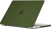 Mobigear Laptophoes geschikt voor Apple MacBook Pro 16 Inch (2021-2024) Hoes Hardshell Laptopcover MacBook Case | Mobigear Cream Matte - Avocado - Model