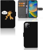 Téléphone Portable Couverture Standing pour iPhone 14 Max Coque Girafe