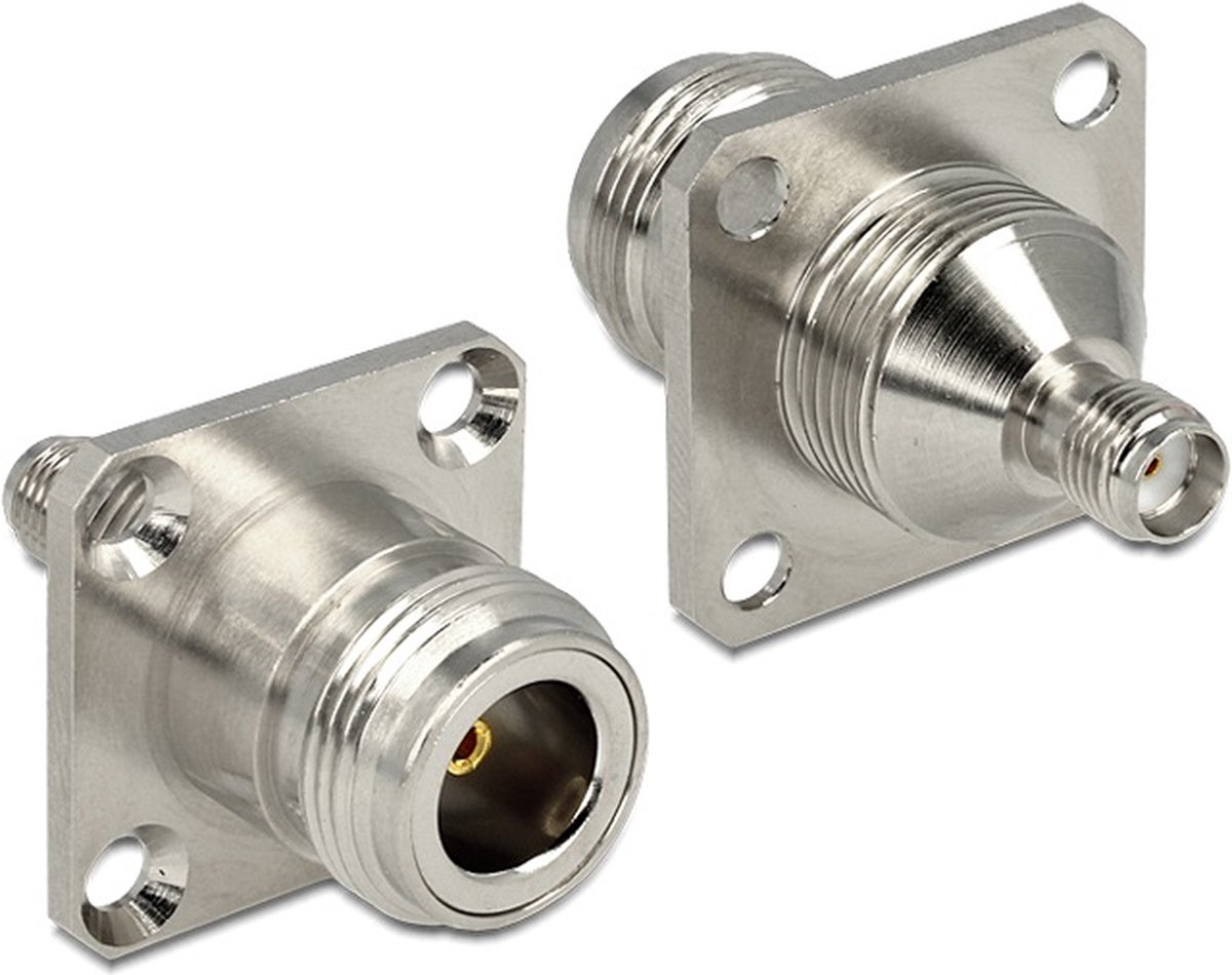 N (v) - SMA (v) inbouw adapter - 50 Ohm