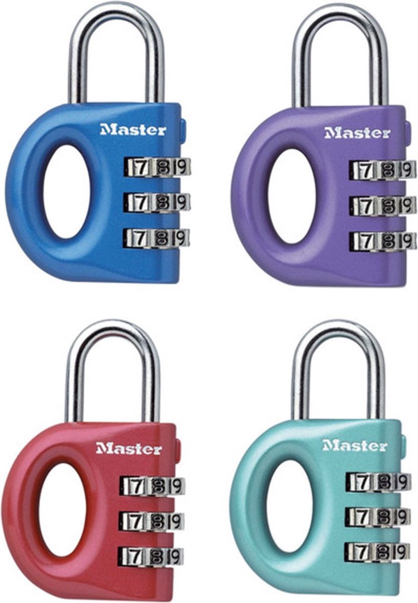 Aanpasbaar combinatiehangslot van 32 mm - master lock - 633d