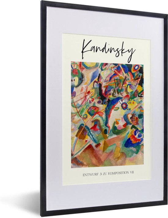 Affiche avec cadre Peinture - Vassily Kandinsky - Maîtres anciens - 40x60 cm