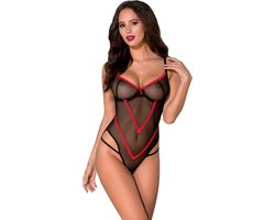 Obsessive Maid kostuum - Erotische Rollenspel Kleding - Maat S/M - Wit