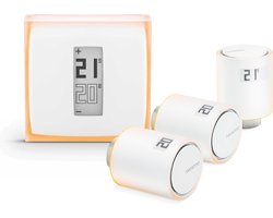 Netatmo Pack “Slimme Thermostaat + 3 Slimme Radiatorknoppen”