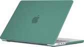 Mobigear Laptophoes geschikt voor Apple MacBook Pro 14 Inch (2021-2024) Hoes Hardshell Laptopcover MacBook Case | Mobigear Matte - Donkergroen - Model A2442 / A2779 / A2918 / A2992