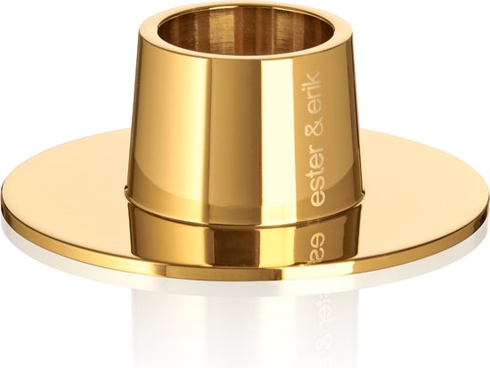 Gourmets en Talons - Ester et Erik - Gourmets en Talons - Ester et Erik - Bougeoir or brillant (lot de 2) - Bougeoirs - Bougeoirs - Cadeau Saint Valentin