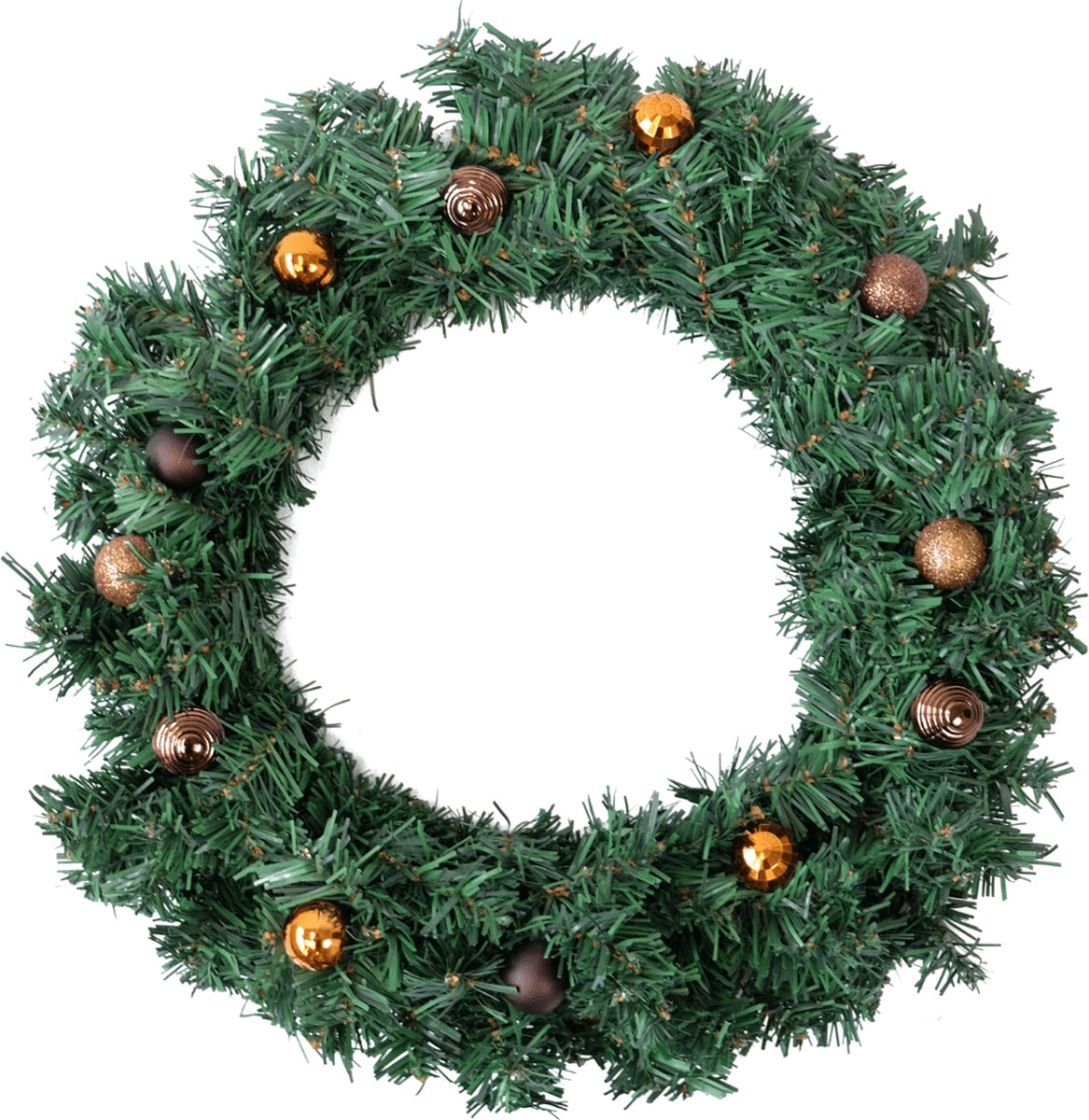 Kunst Kerstkrans 40cm | Groene Kerstkrans| Kunst Kerstkrans voor Binnen