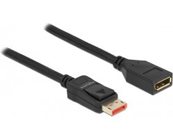Premium DisplayPort verlengkabel met DP_PWR - versie 1.4 (5K/8K 60Hz) / zwart - 2 meter