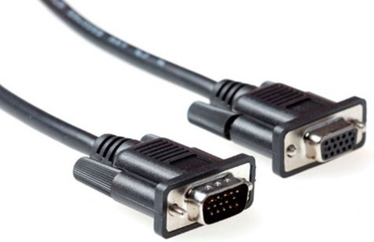 VGA monitor verlengkabel - CCS aders / zwart - 3 meter