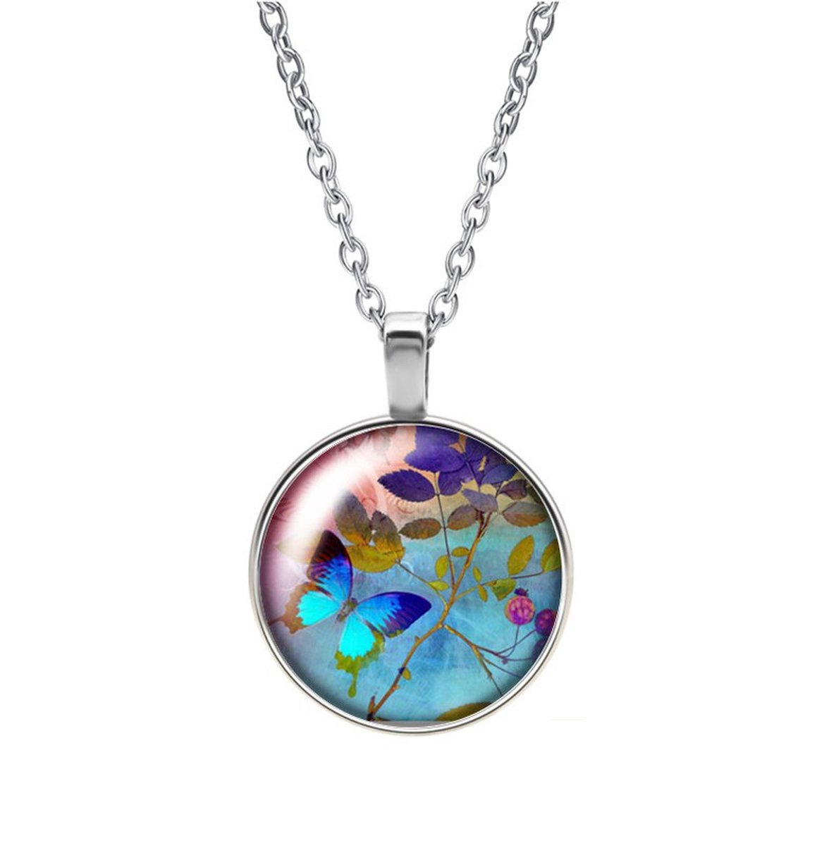 Ketting Glas - Vlinder