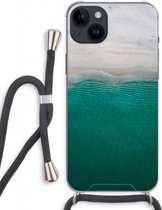 Case Company® - Hoesje met koord geschikt voor iPhone 14 Plus hoesje met Koord - Stranded - Telefoonhoesje met Zwart Koord - Extra Bescherming aan alle Kanten en Over de Schermrand