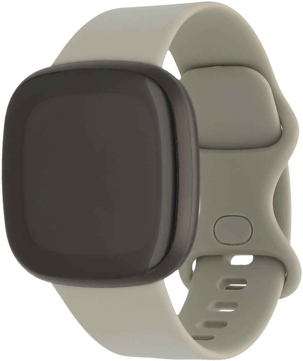 123watches sport band - grijs - SM - Geschikt voor Fitbit Versa 3 & 4 / Sense