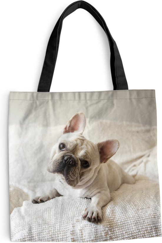 Sac bandoulière Sac de plage Shopper Bouledogue Français Canapé  Robe bol
