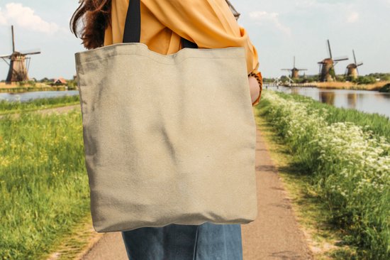 MuchoWow® Sac à bandoulière - Sac de plage - Shopper Structure en cuir de couleur claire - 45x45 cm - Sac en coton