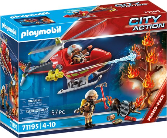 PLAYMOBIL City Action PROMO Brandbestrijding helikopter  - 71195