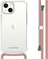 Coque iPhone 14 iMoshion Backcover avec cordon - Or rose