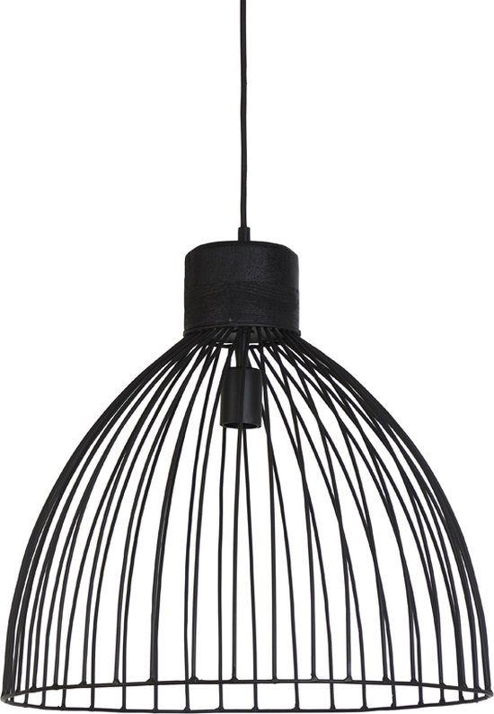 Light & Living Hanglamp Giada - Ø50cm - Mat Zwart