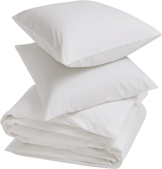 Yumeko Housse en coton Tencel™ blanc 200x220 + 2 / 60x70