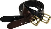 Leather 40 mm Riem 105cm - BLACK (9097)