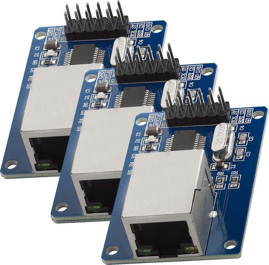 AZDelivery 3 x ENC28J60 Ethernet Shield LAN Netwerkmodule compatibel ...