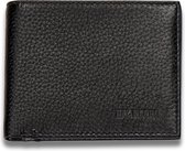 Dal Negro Portemonnee 2-tasche Rfid 11,5 X 9 Cm Leer Zwart