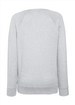 Pull / sweatshirt gris à manches raglan et col rond pour femme - gris - pulls basiques 2XL (44)