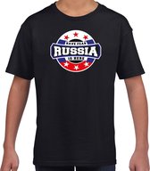 Have fear Russia is here / Rusland supporters t-shirt zwart voor kids XS (110-116)