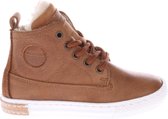 Pinocchio P2851 Hoge sneakers - Leren Sneaker - Jongens - Cognac - Maat 25