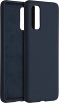 Accezz Liquid Silicone Backcover Samsung Galaxy S20 hoesje - Blauw