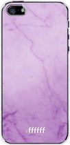 iPhone SE (2016) Hoesje Transparant TPU Case - Lilac Marble #ffffff